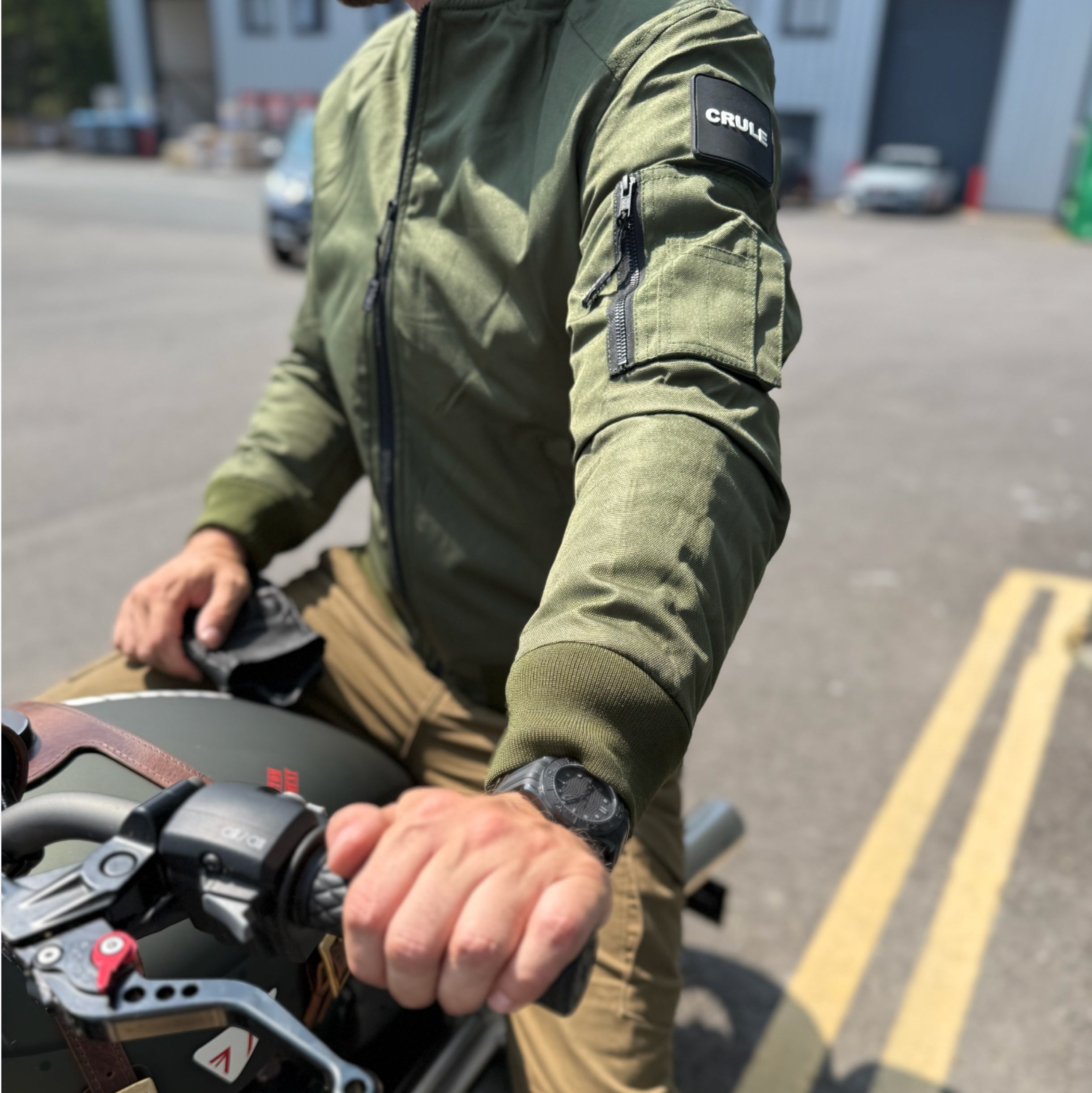 Stealth Bomber Jacket - Armoured Single Layer AA Jacket - Khaki