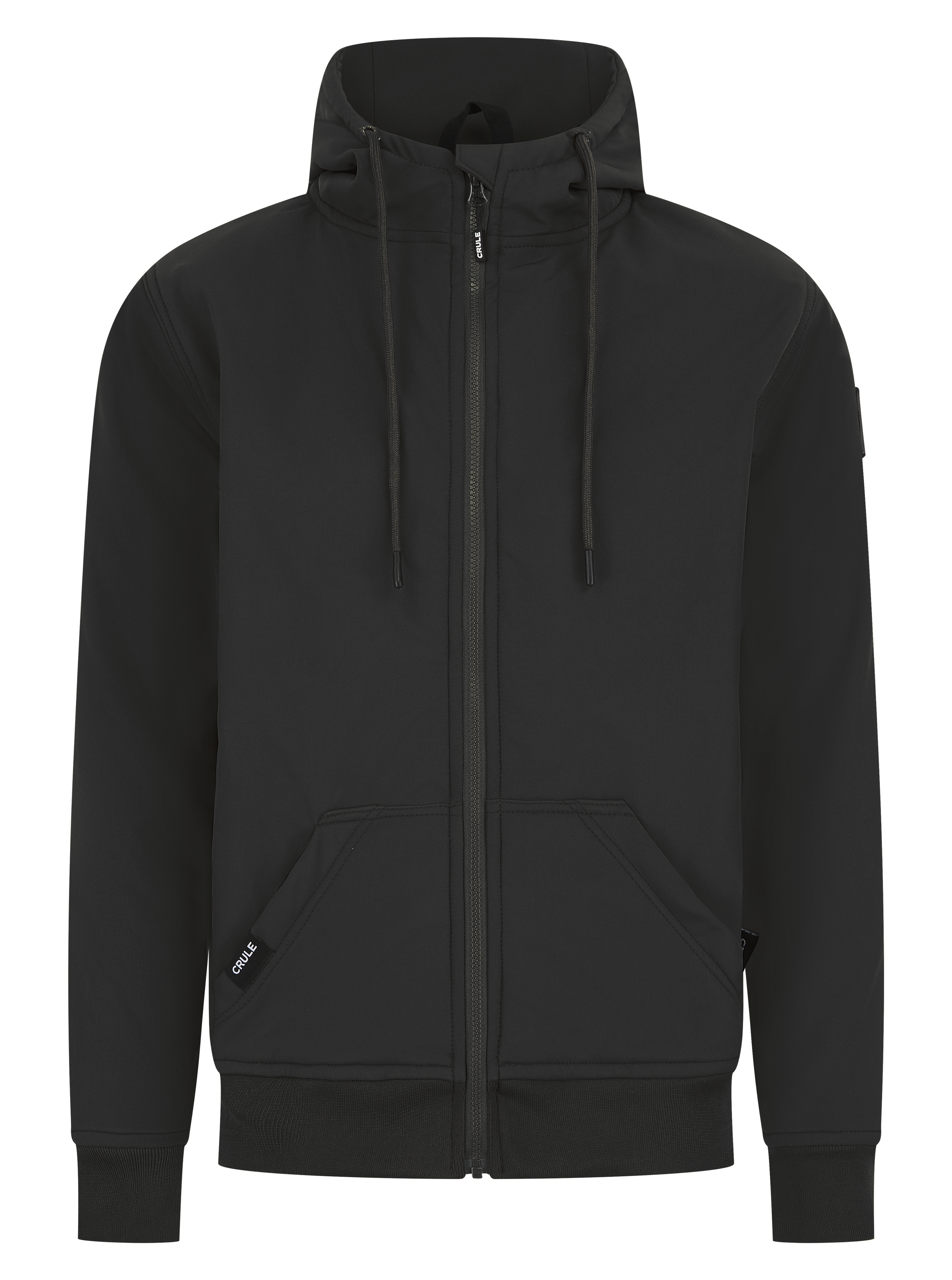 Crule Badlands Armoured Soft Shell Hoodie - Black