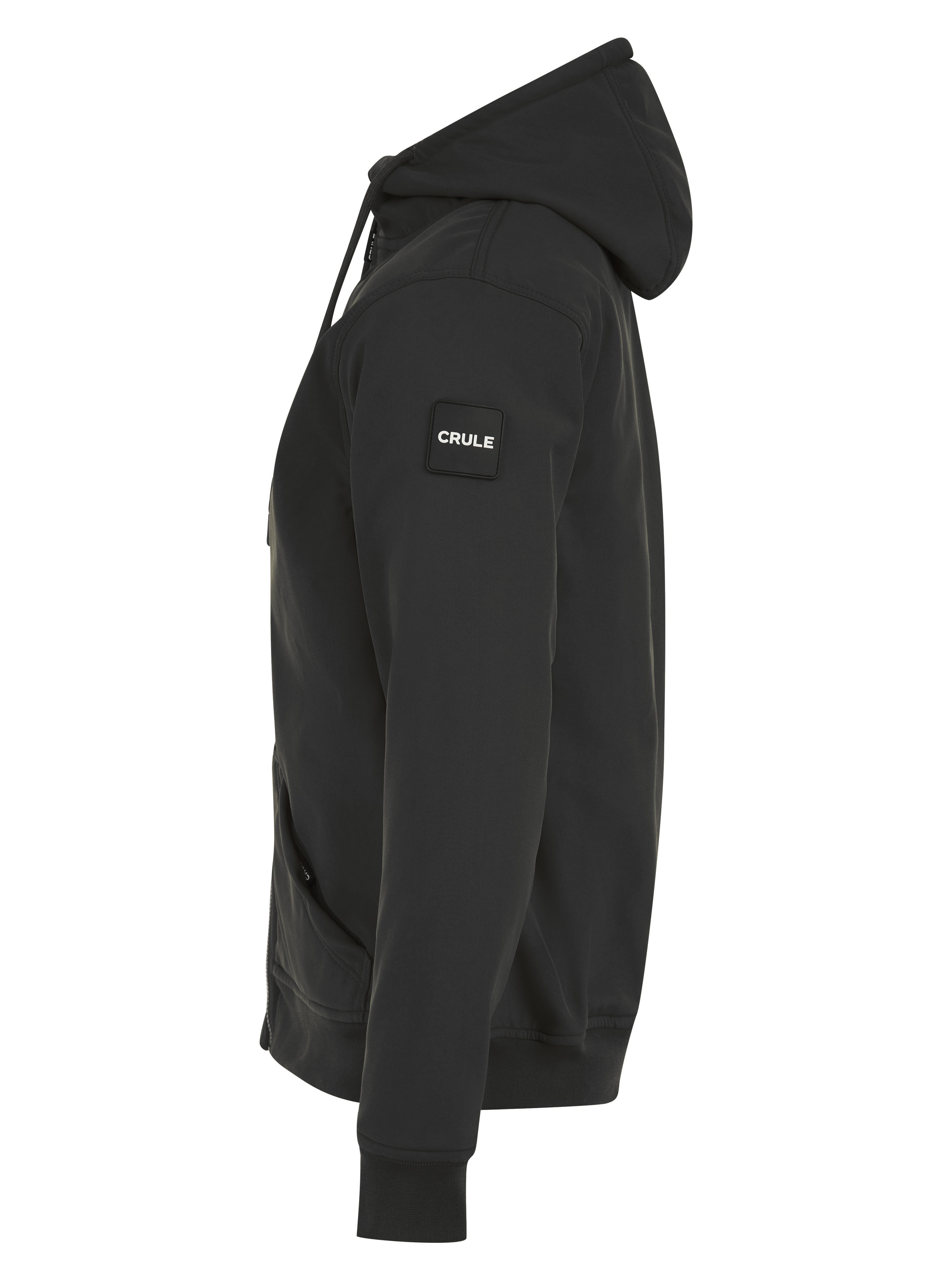Crule Badlands Armoured Soft Shell Hoodie - Black