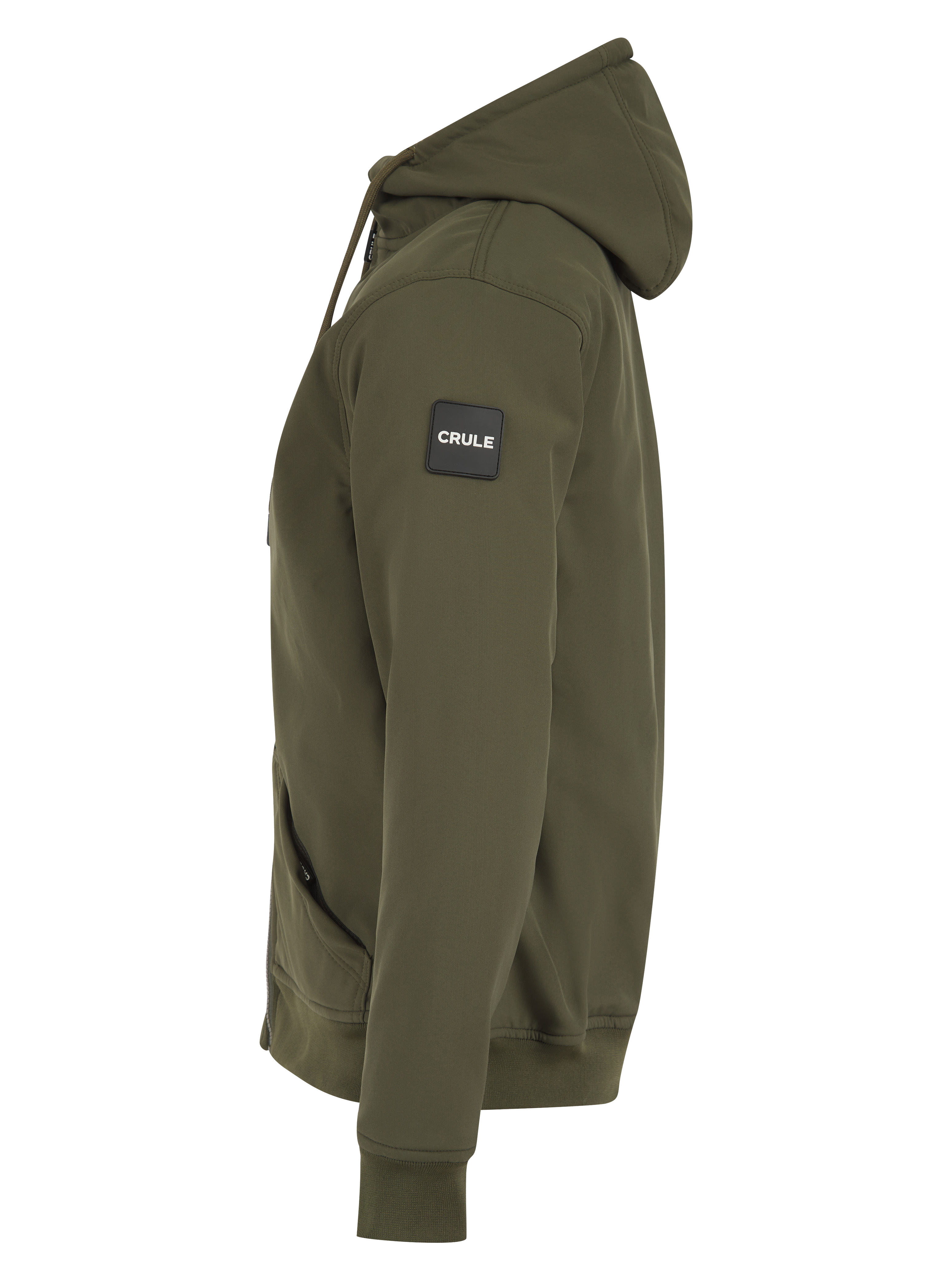 Crule Badlands Armoured Soft Shell Hoodie - Khaki