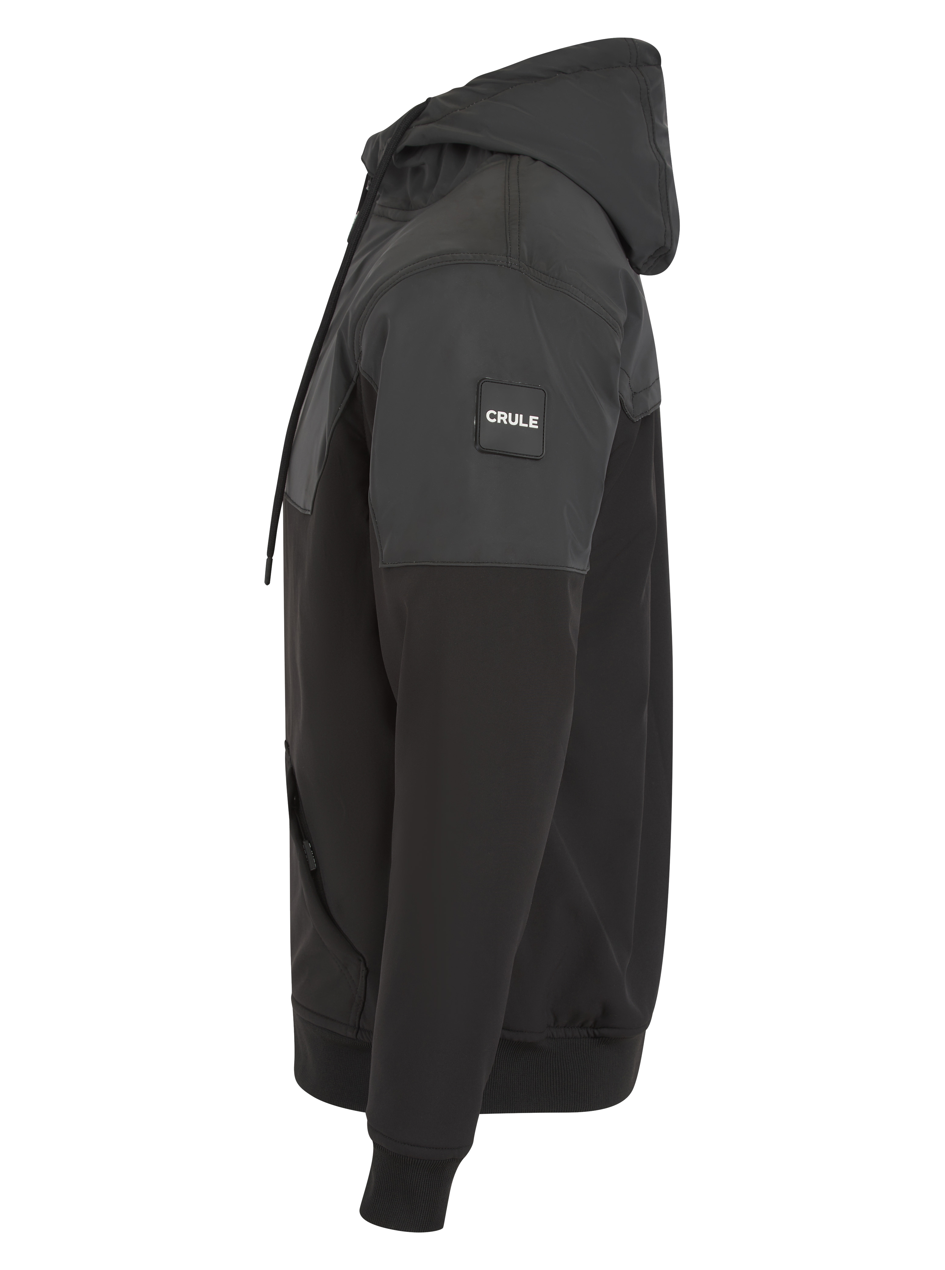 Crule Badlands Reflective Armoured Hoodie - Black