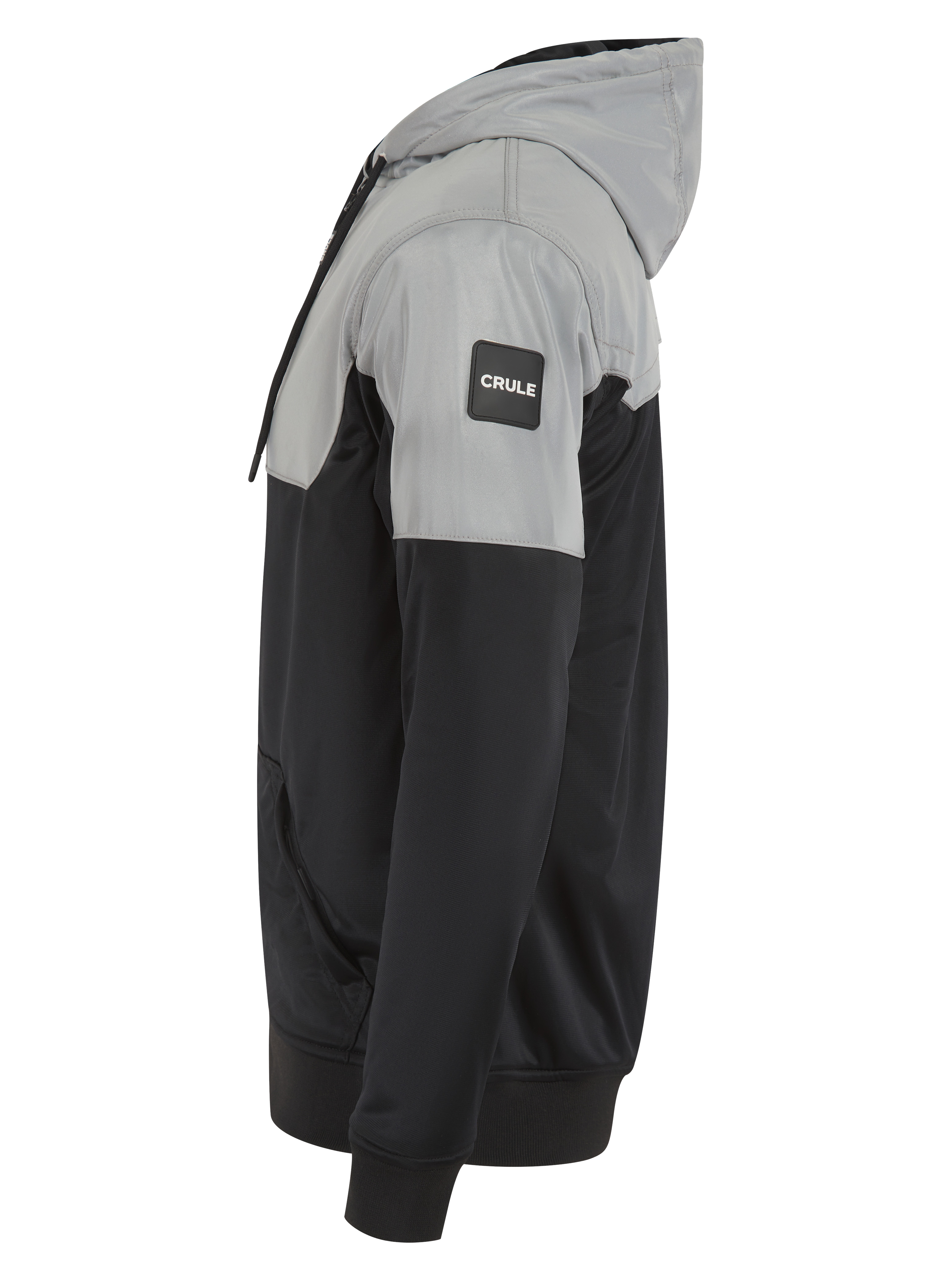 Crule Badlands Reflective Armoured Hoodie - Grey