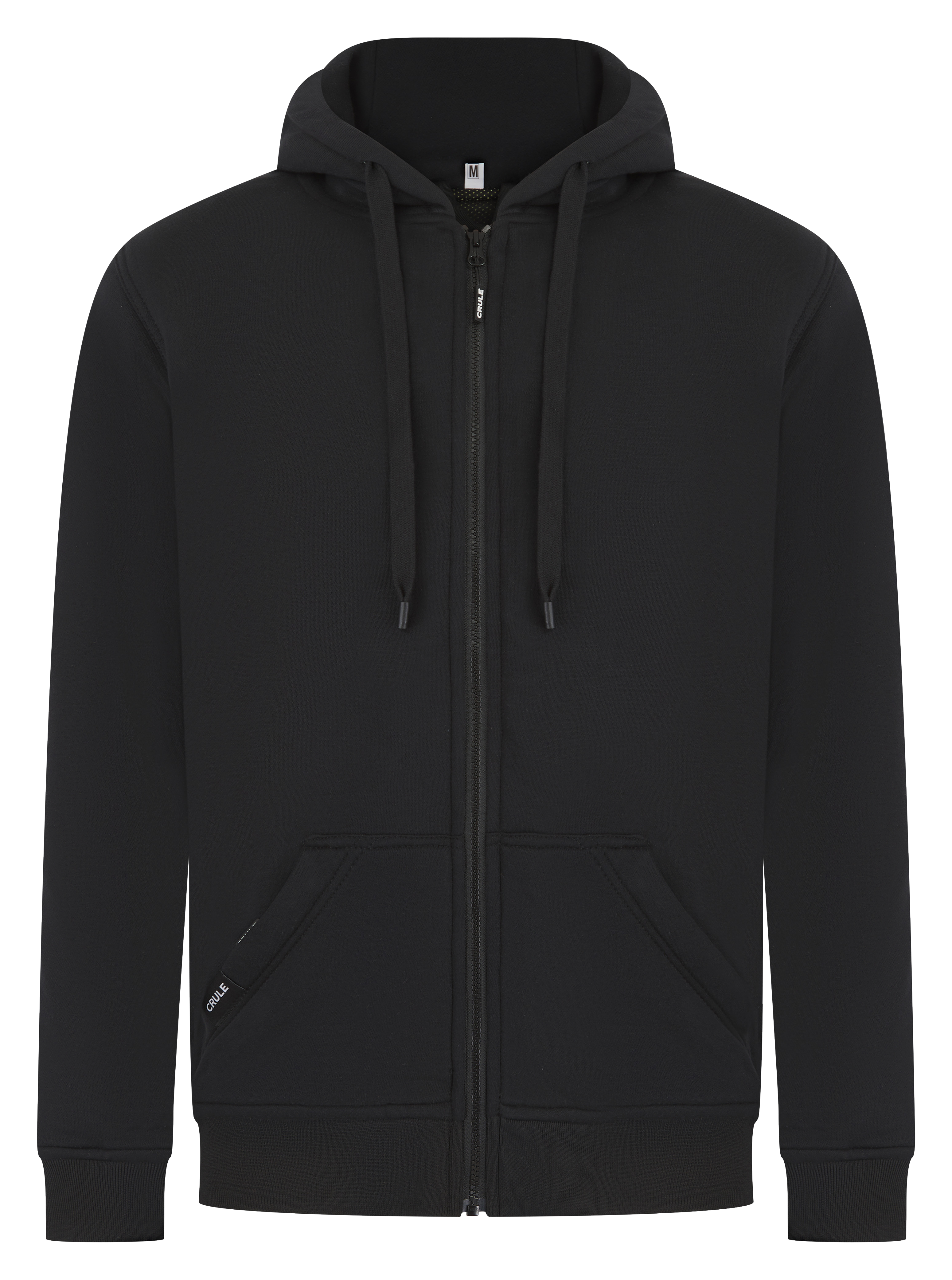 Crule Renegade Armoured Jersey Zip Hoodie - Black