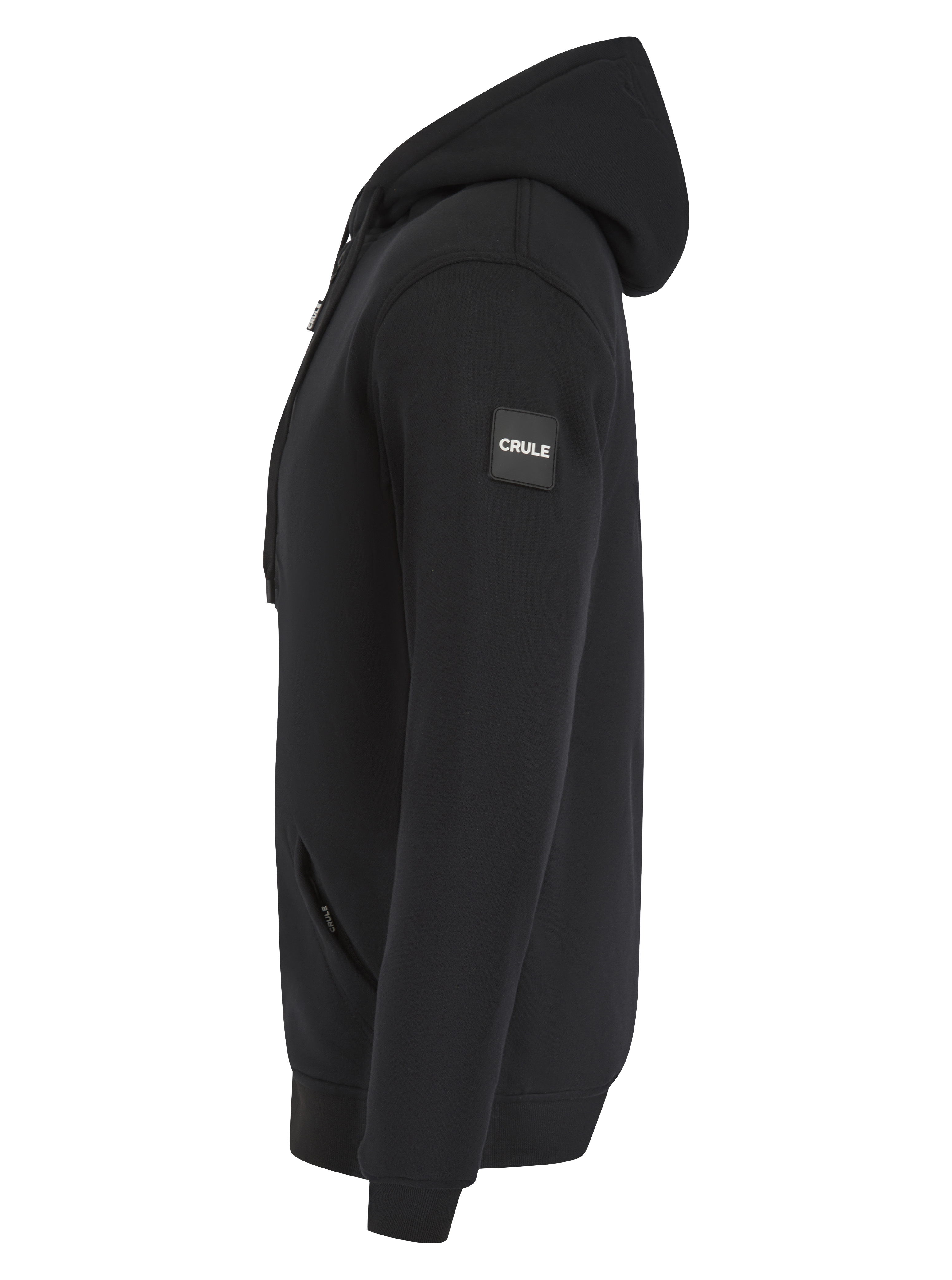 Crule Renegade Armoured Jersey Zip Hoodie - Black