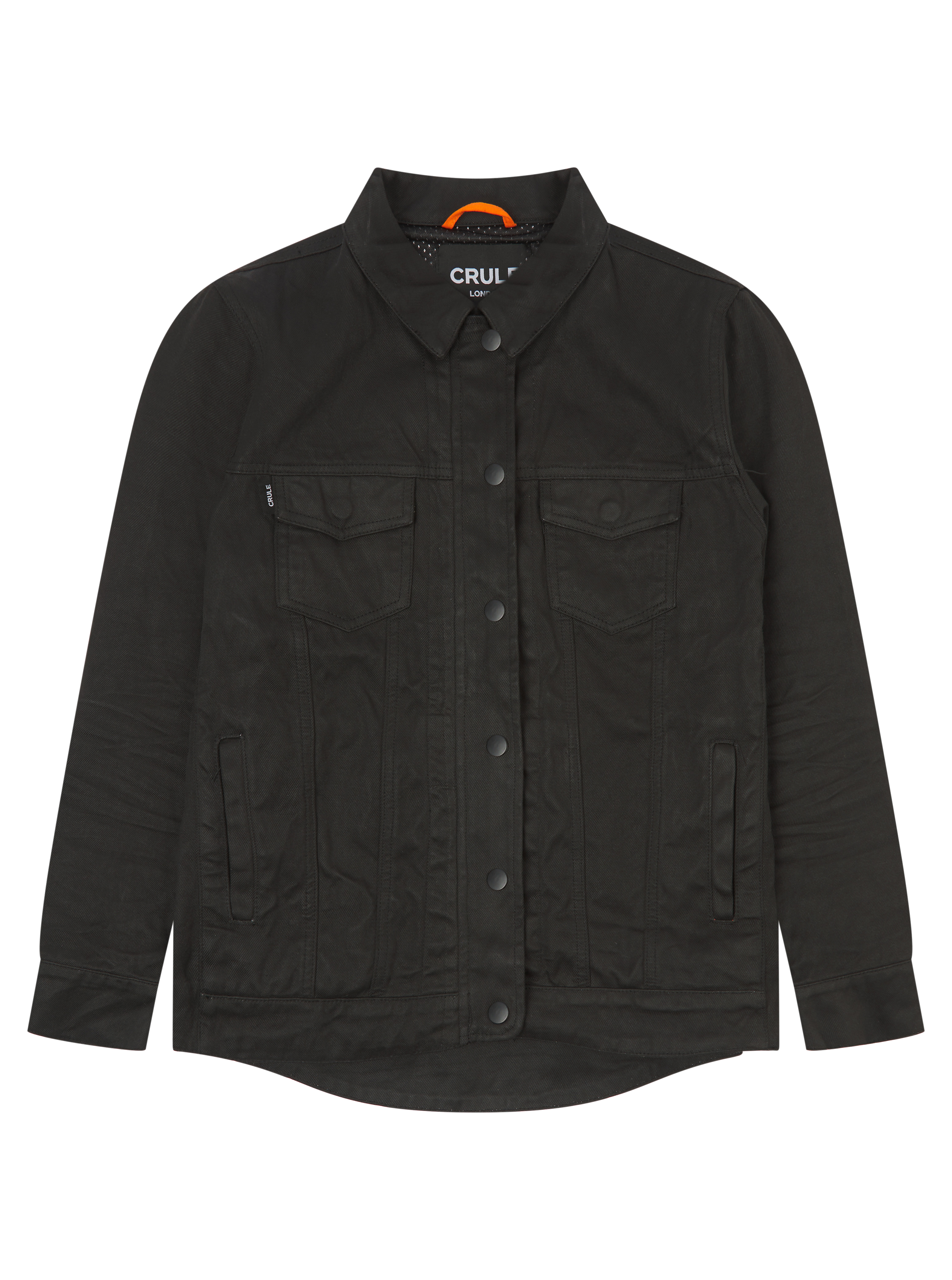 Stealth Denim Jacket - Armoured Single Layer AA Jacket - Black