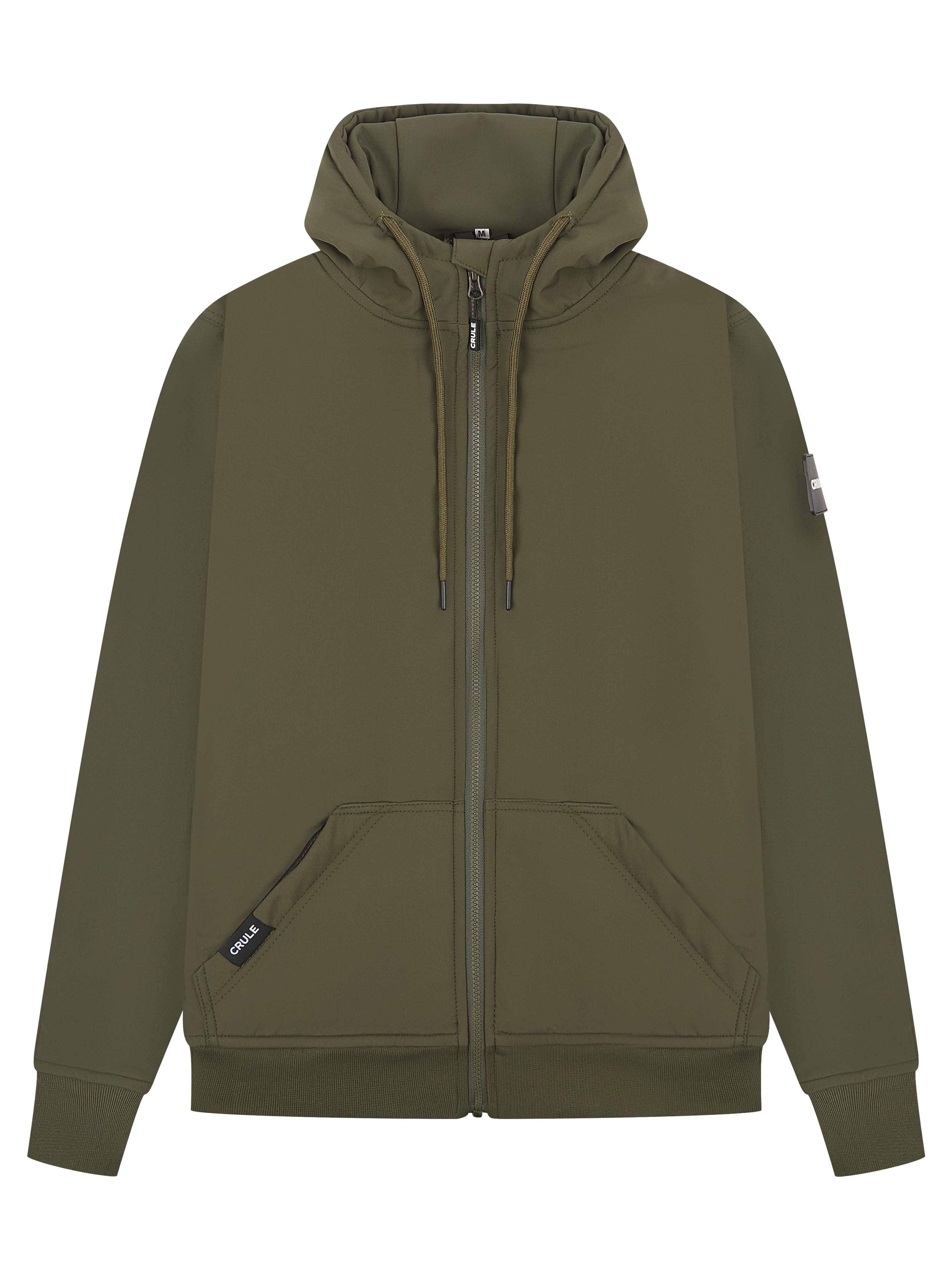 Crule Badlands Armoured Soft Shell Hoodie - Khaki