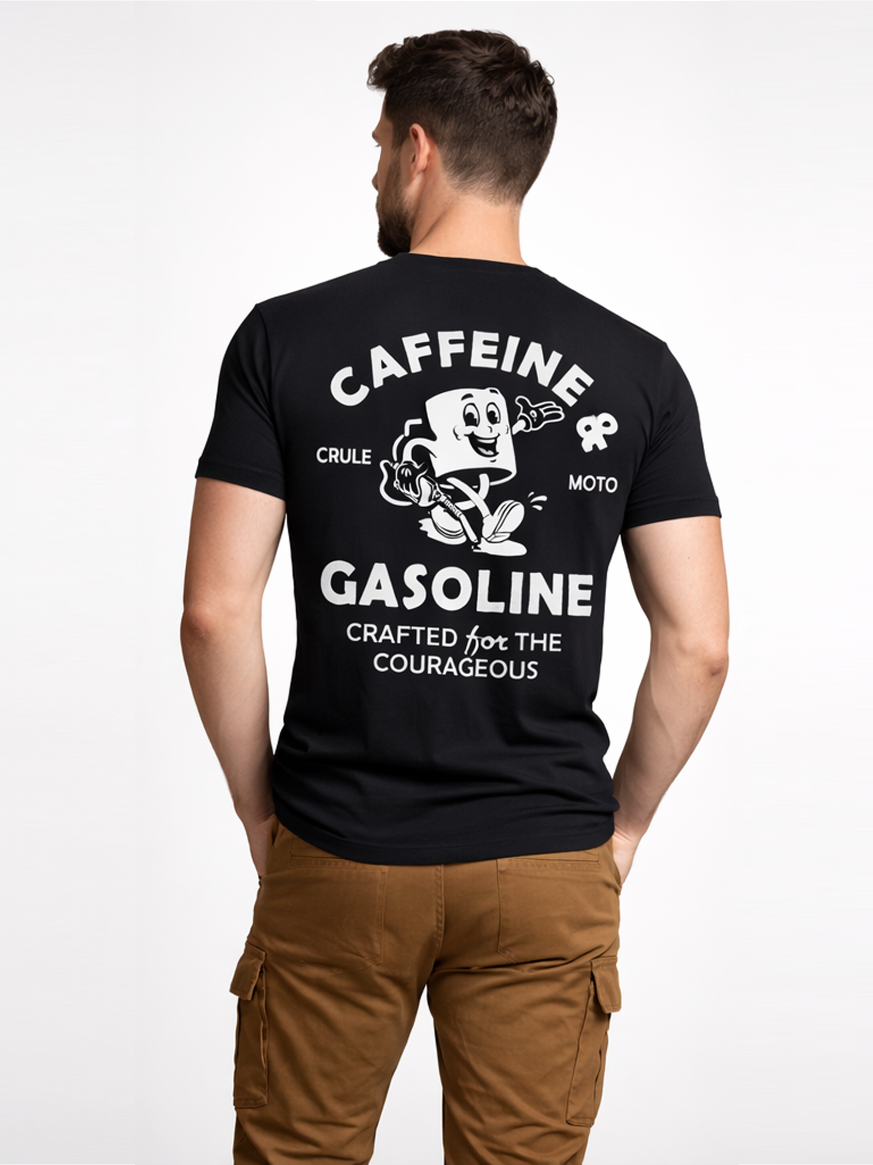 Caffeine & Gasoline Tee - Black