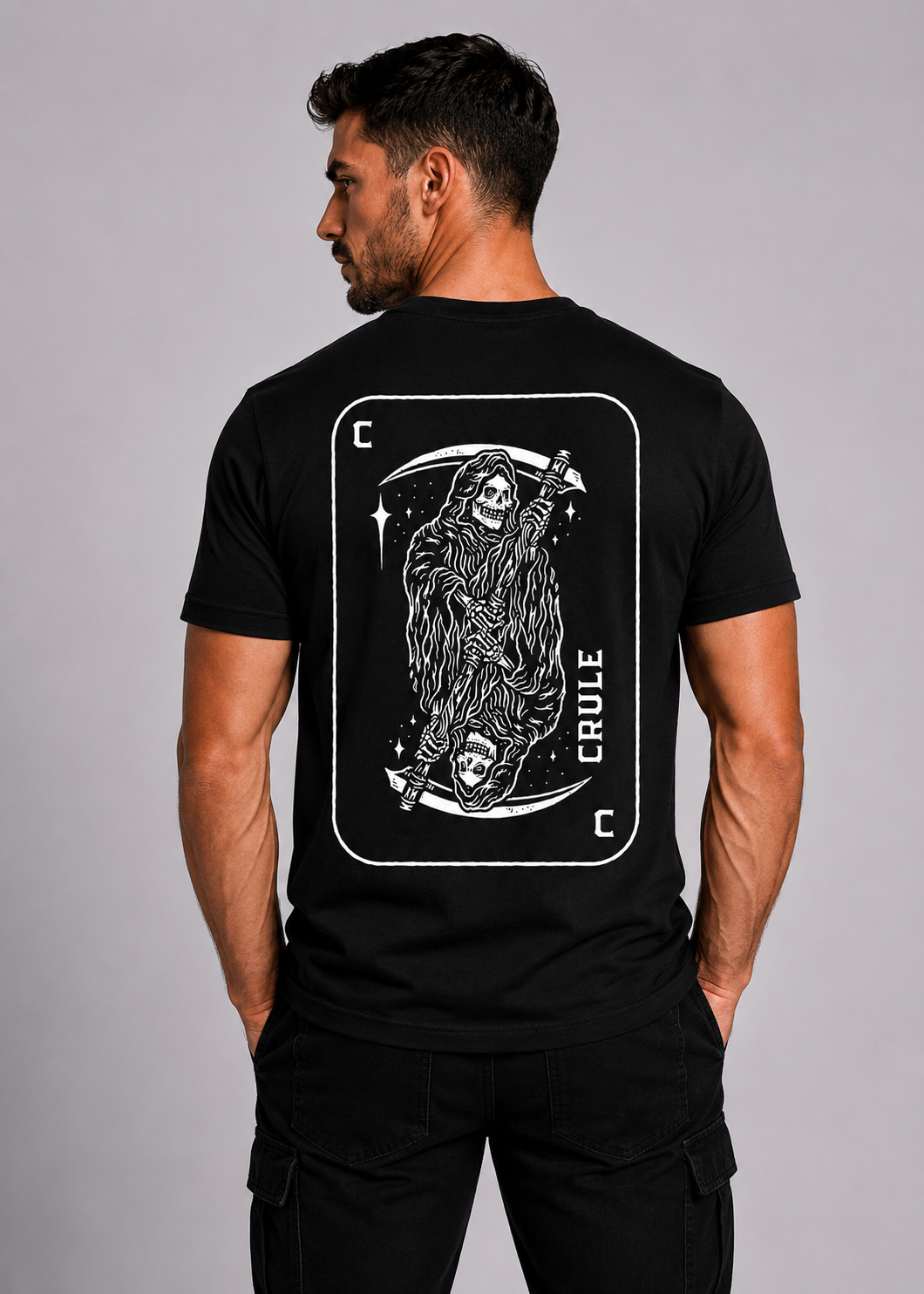 Crule Card Tee - Black