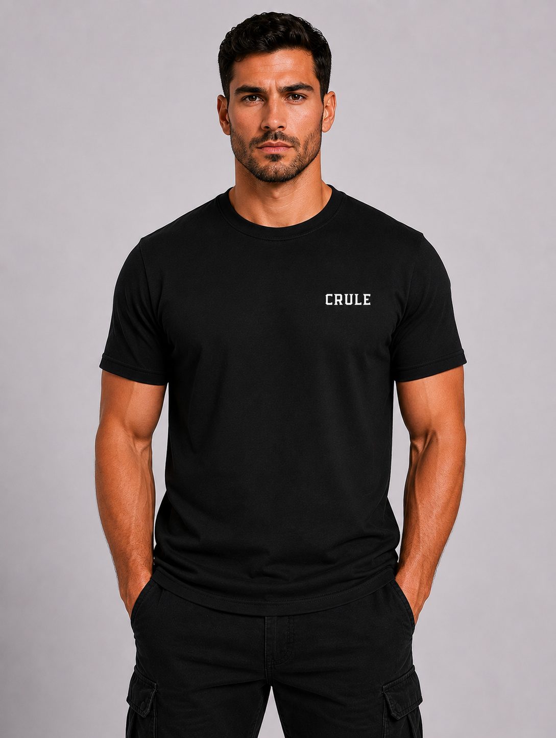 Crule Card Tee - Black