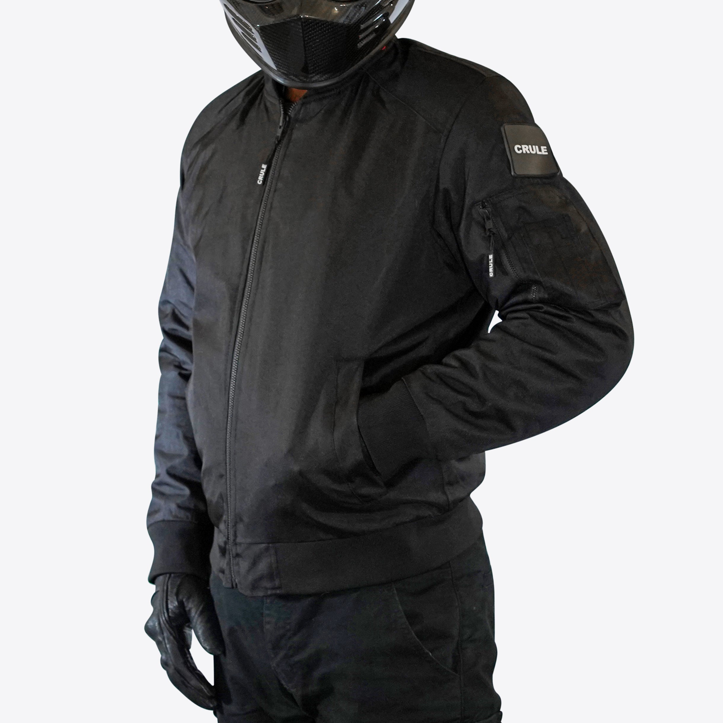 Stealth Bomber Jacket - Armoured Single Layer AA Jacket - Black