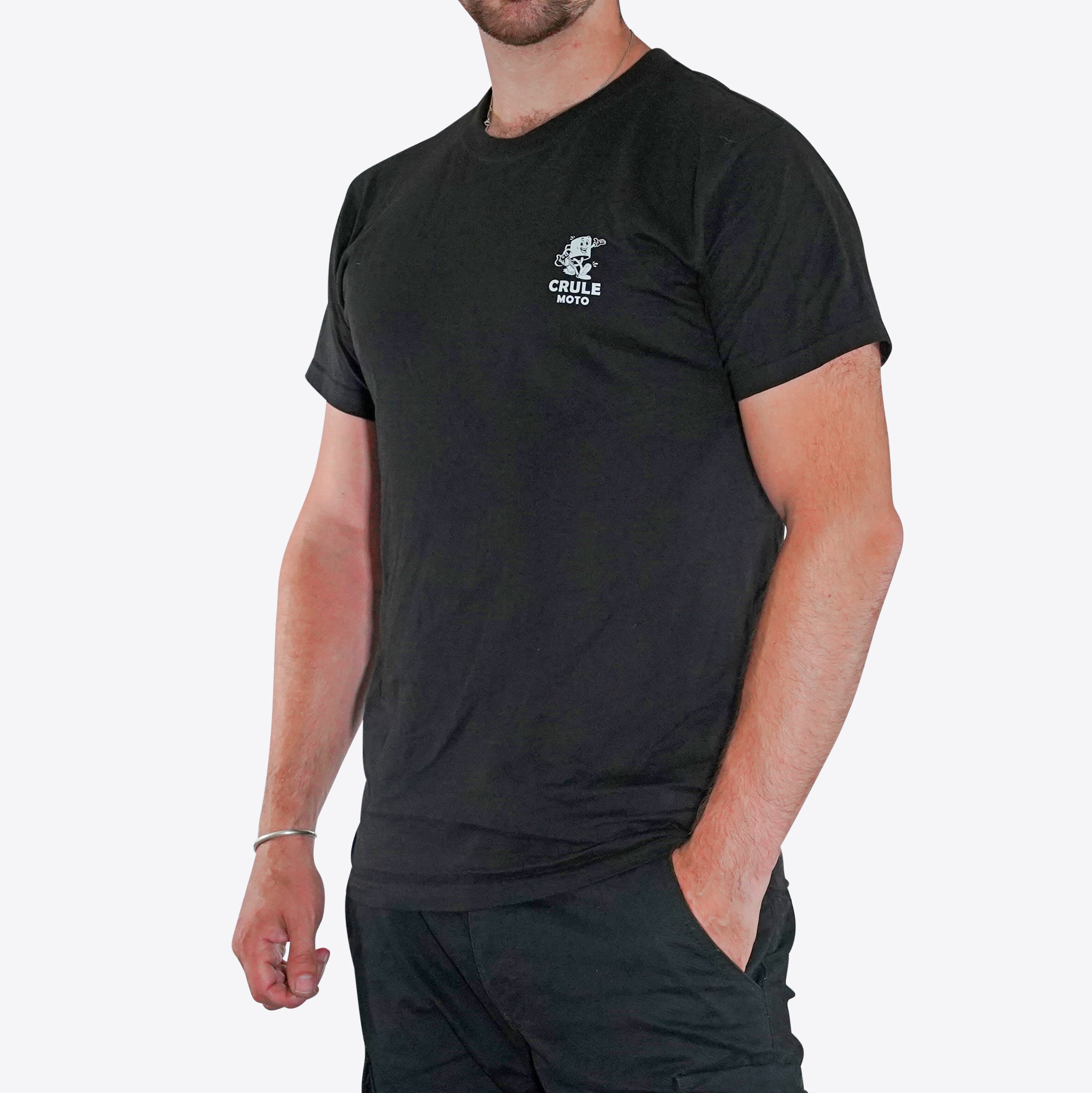 Caffeine & Gasoline Tee - Black & Gold