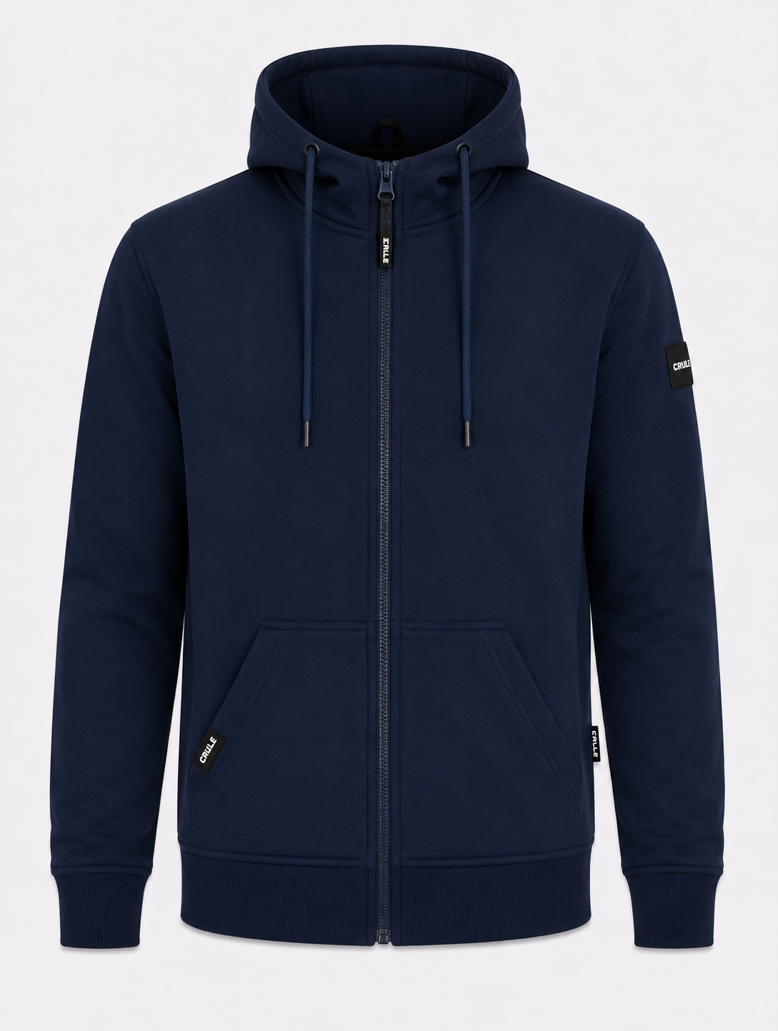 Crule Renegade Armoured Jersey Zip Hoodie - Navy