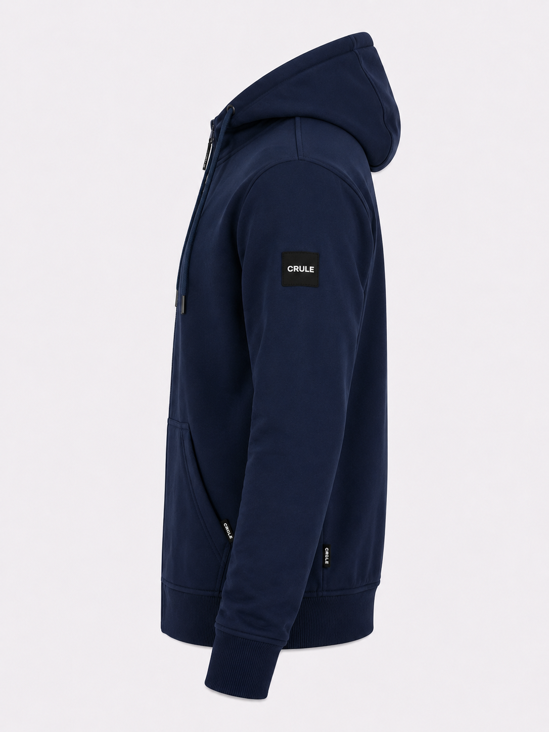 Crule Renegade Armoured Jersey Zip Hoodie - Navy