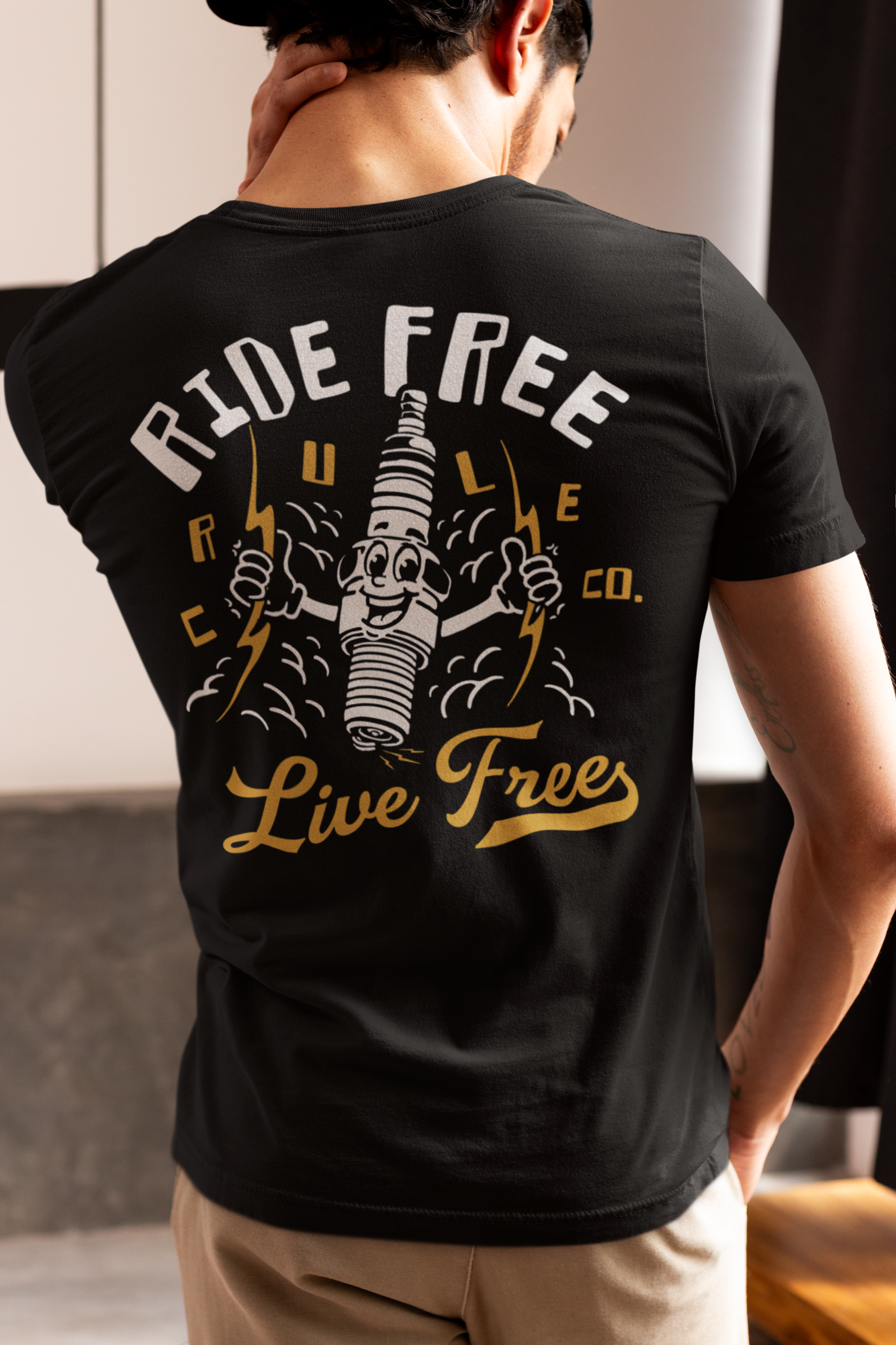 Ride Free Sparky Tee - Black