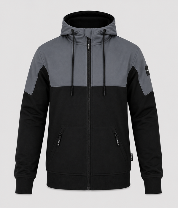 Crule Badlands Reflective Armoured Hoodie - Black