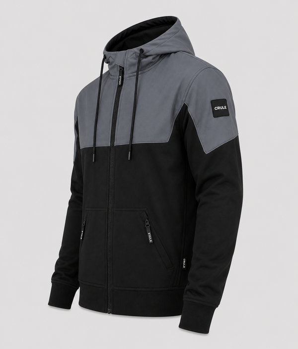 Crule Badlands Reflective Armoured Hoodie - Black