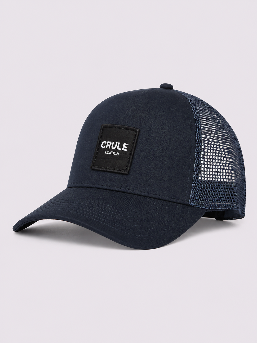 Crule Suede Trucker Cap - Navy
