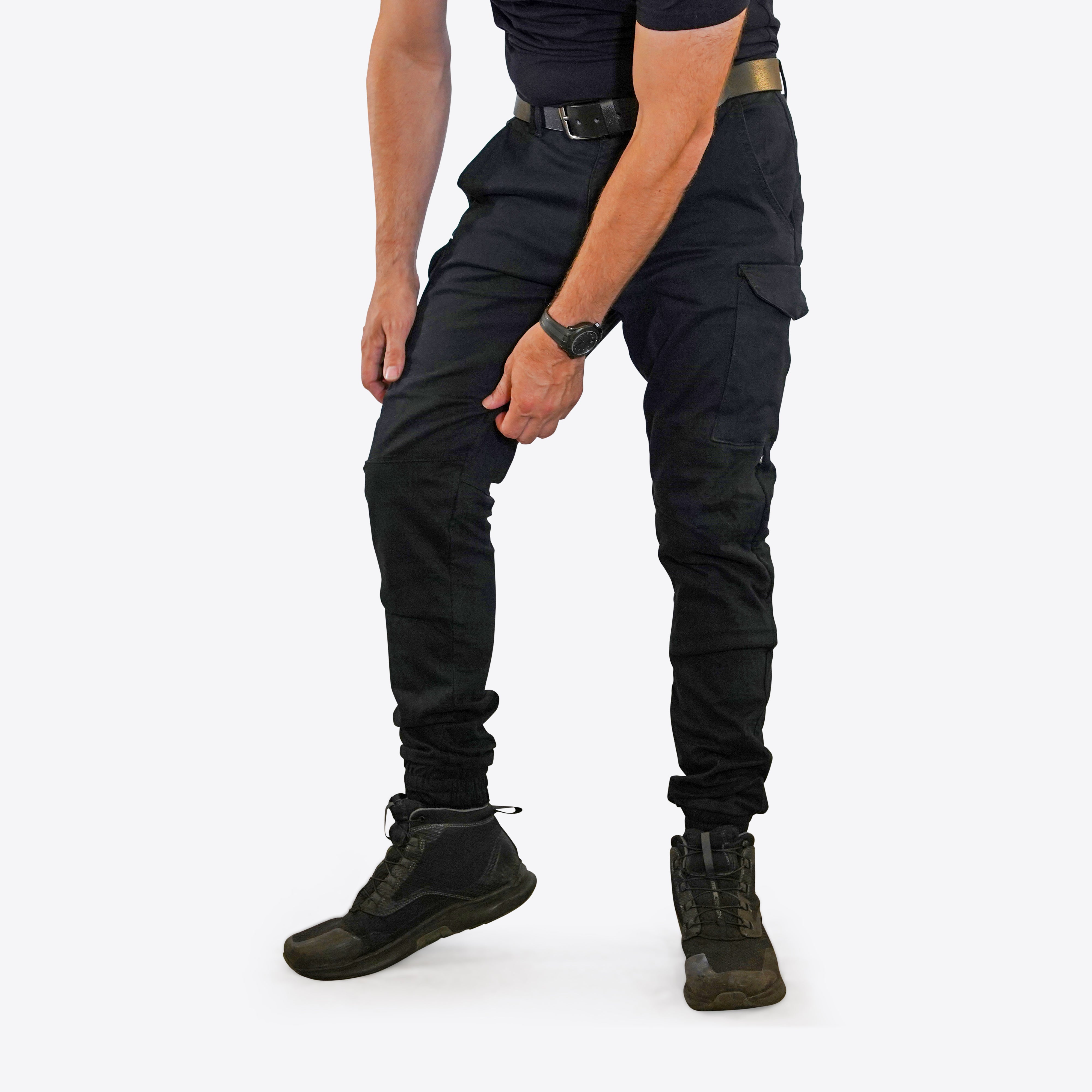 Crule Moto Armoured Riding Cargo AA - Black