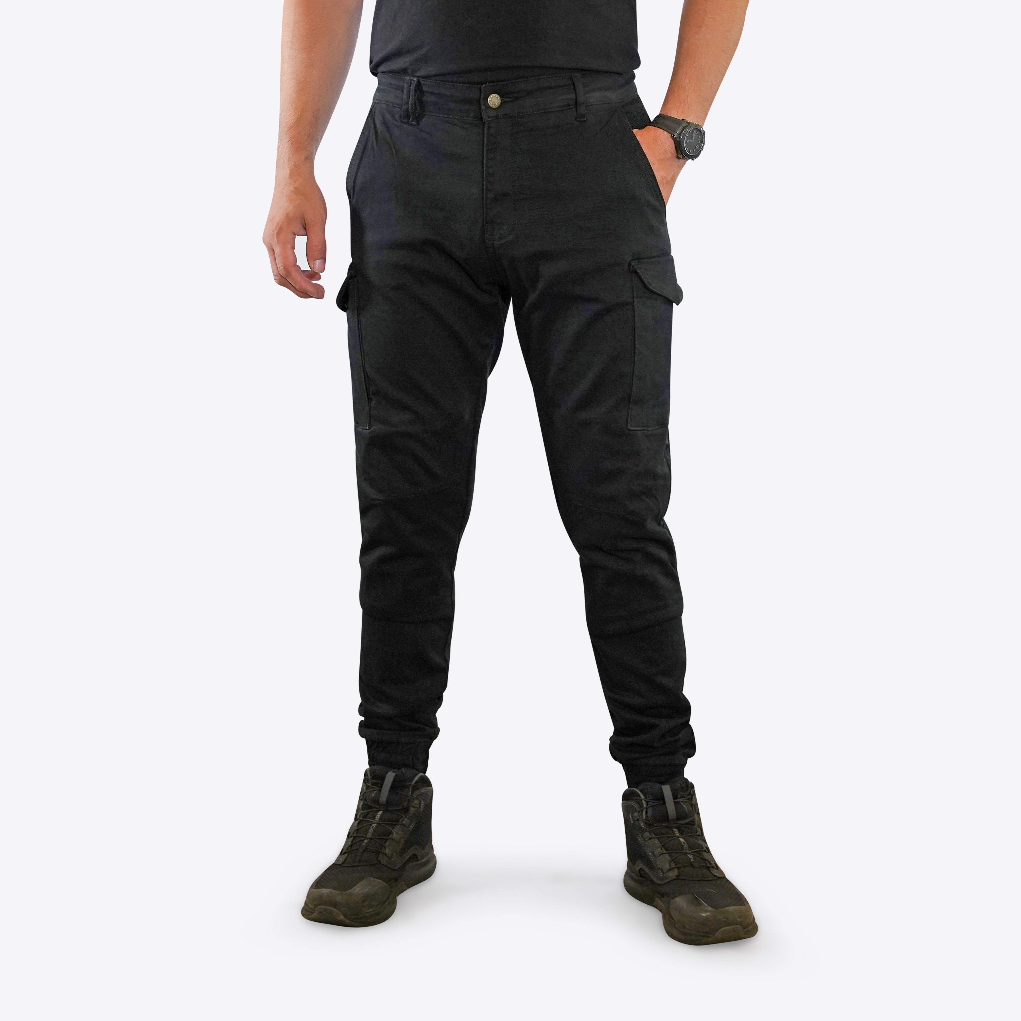 Crule Moto Armoured Riding Cargo AA - Black