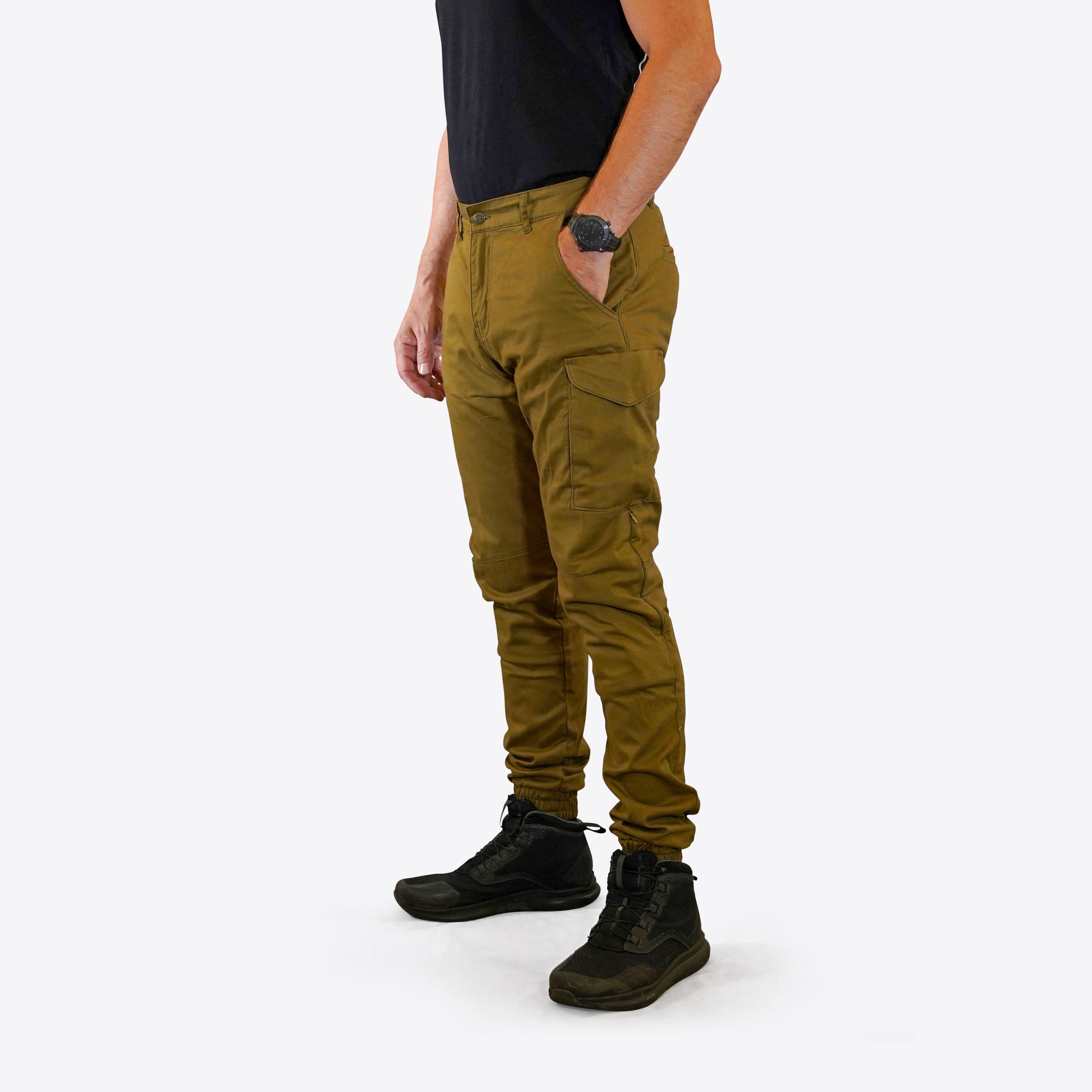 Crule Moto Armoured Riding Cargo AA - Khaki