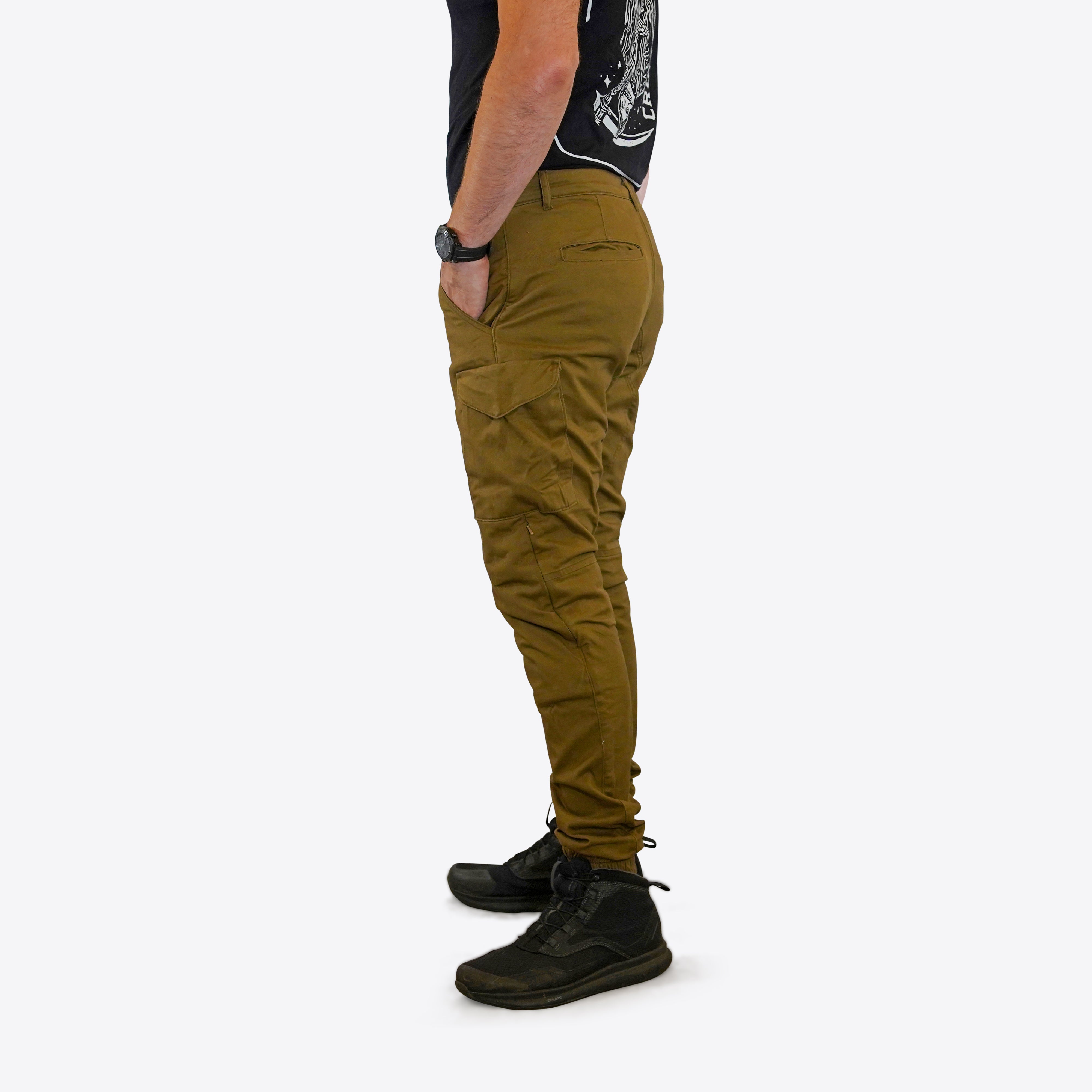 Crule Moto Armoured Riding Cargo AA - Khaki