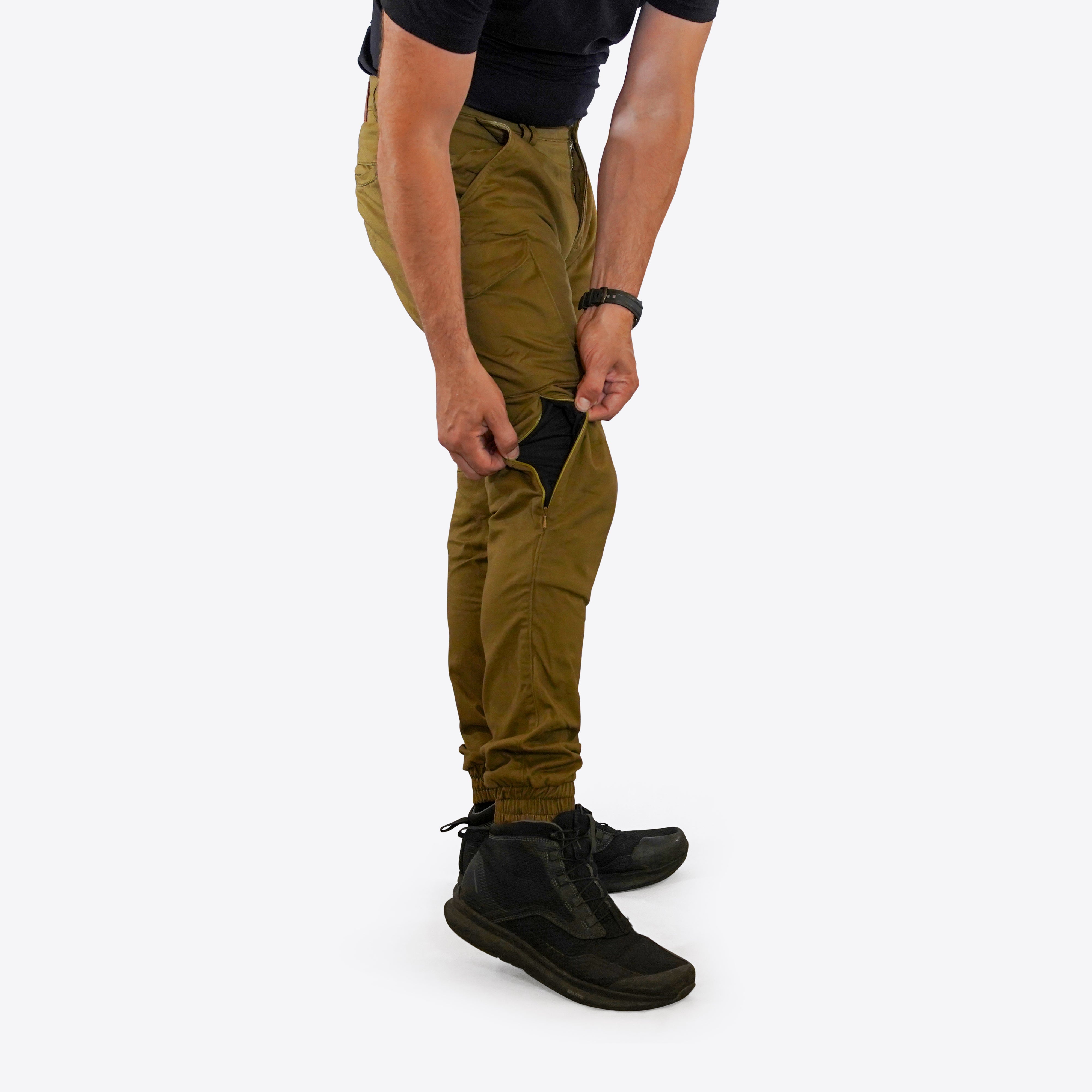 Crule Moto Armoured Riding Cargo AA - Khaki