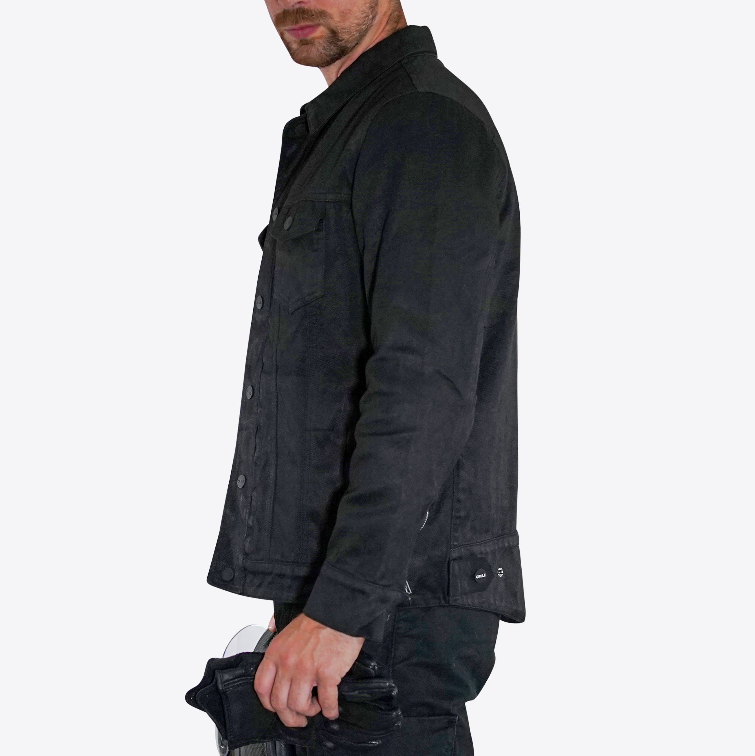 Stealth Denim Jacket - Armoured Single Layer AA Jacket - Black