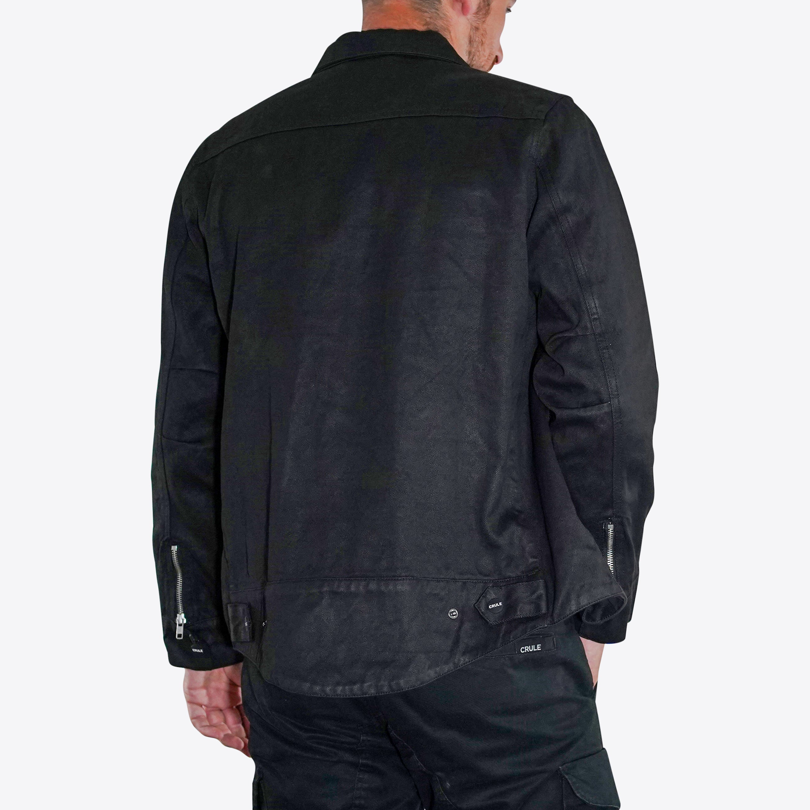 Stealth Denim Jacket - Armoured Single Layer AA Jacket - Black