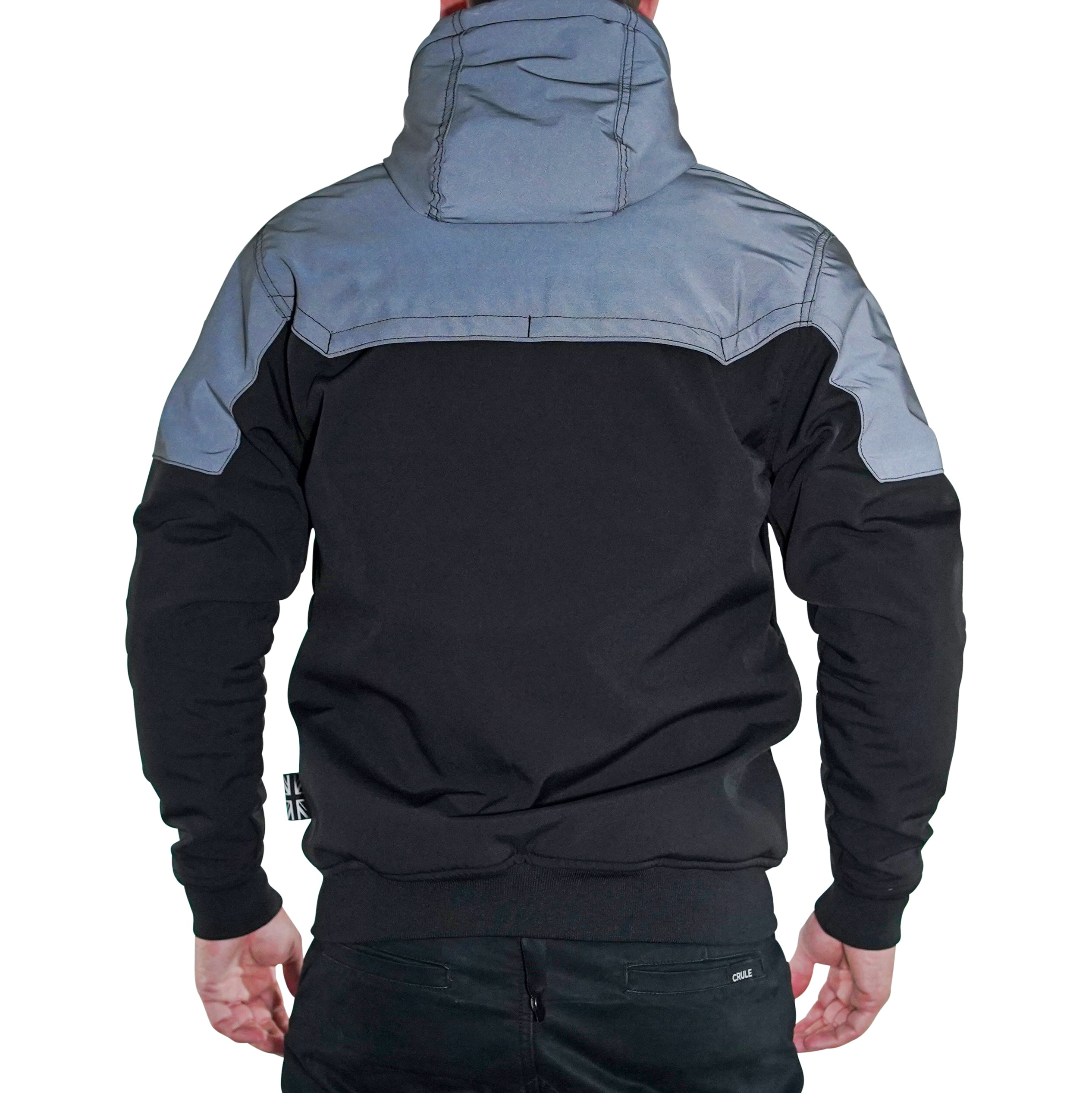 Crule Badlands Reflective Armoured Hoodie - Black