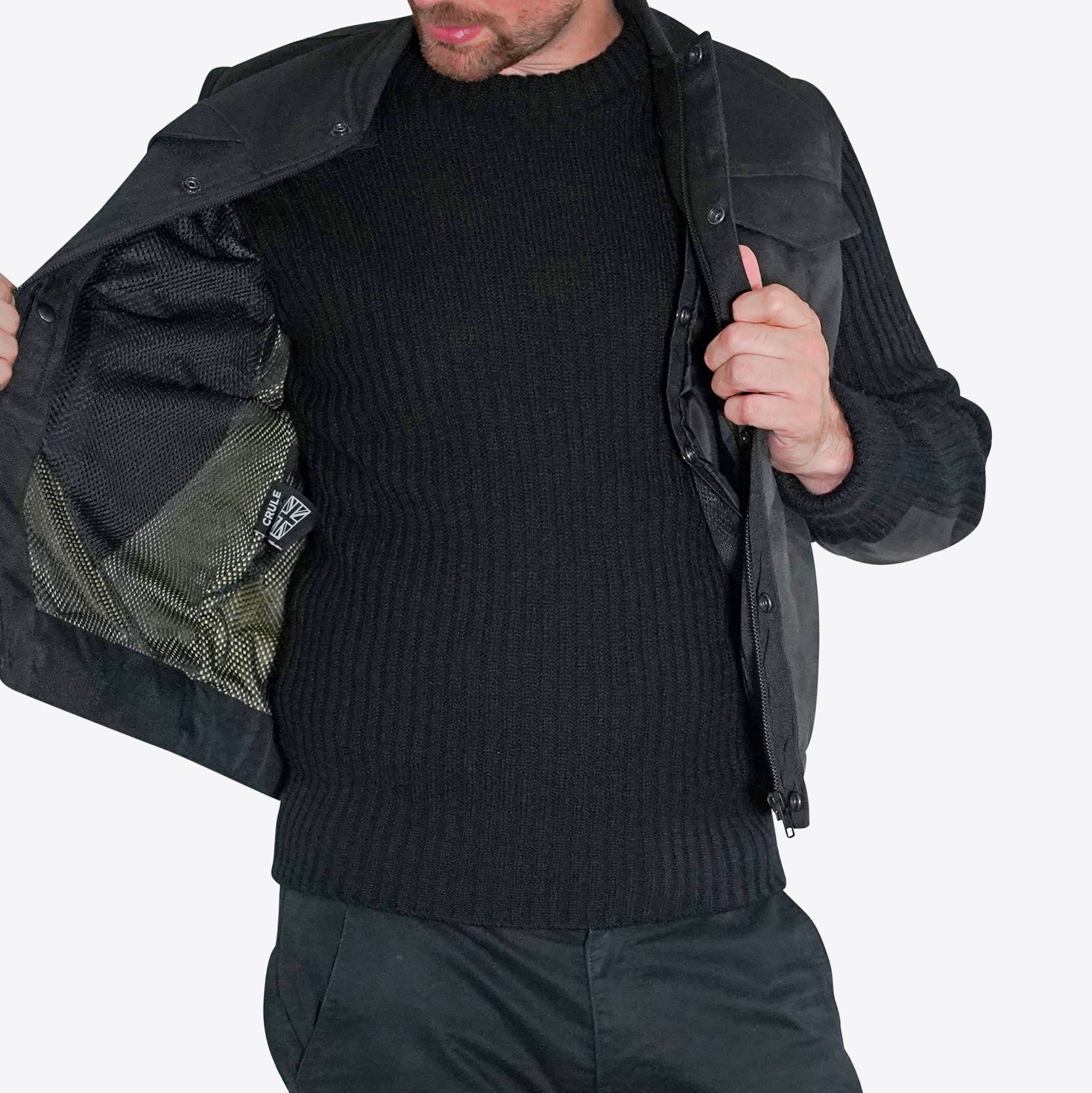 Nomad Armoured Riding Gilet - Black on Black
