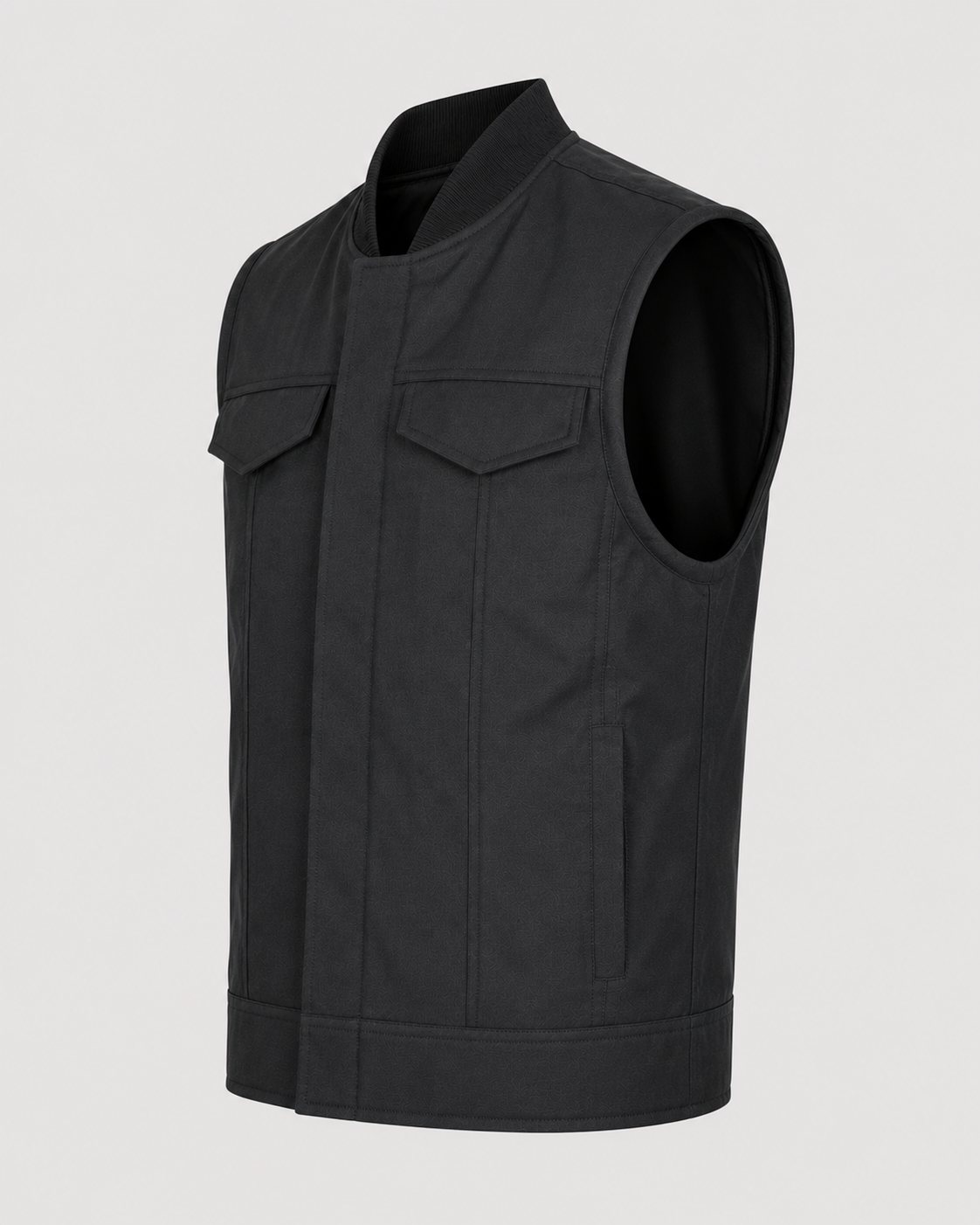 Nomad Armoured Riding Gilet - Black on Black