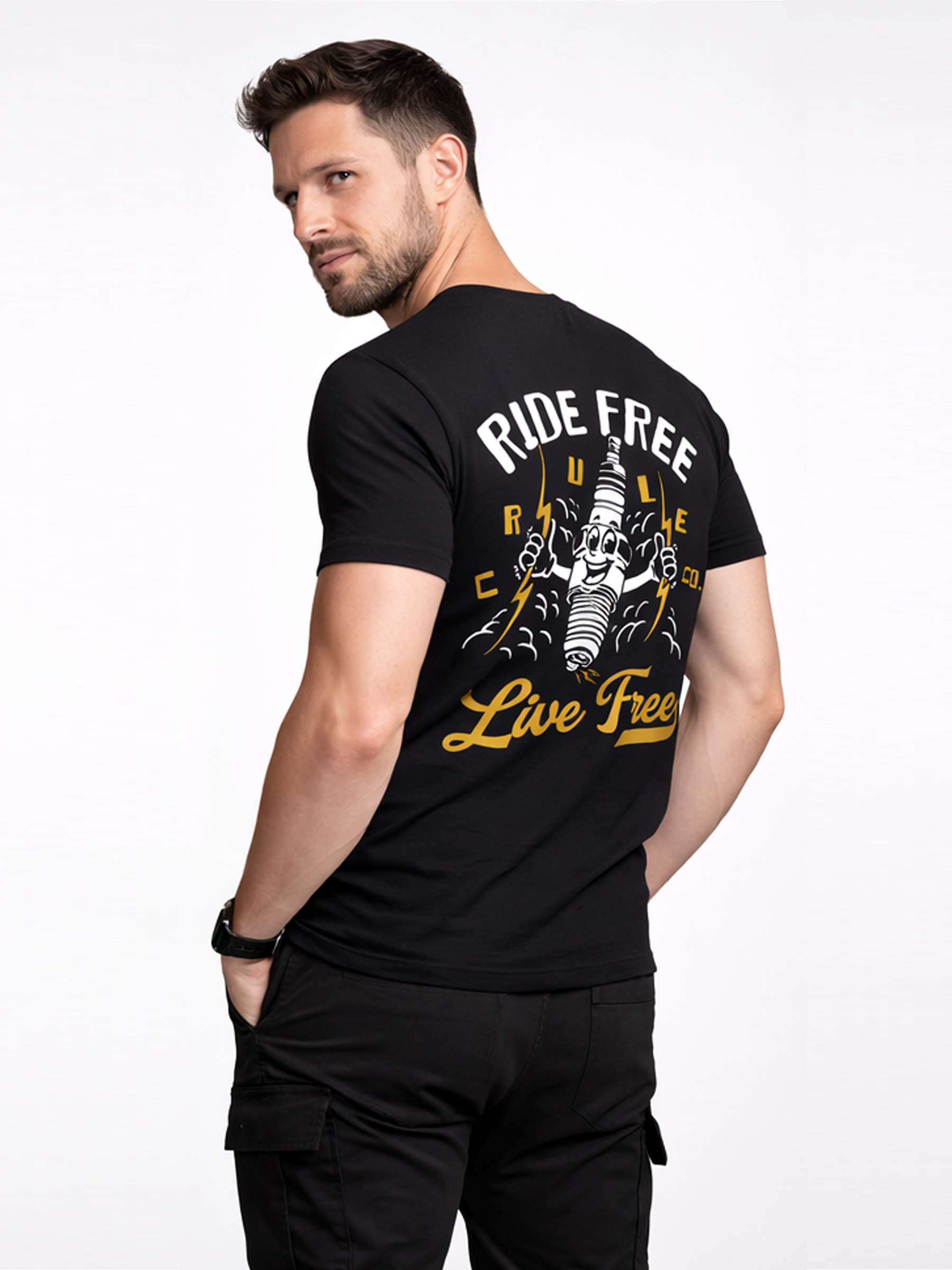 Ride Free Sparky Tee - Black