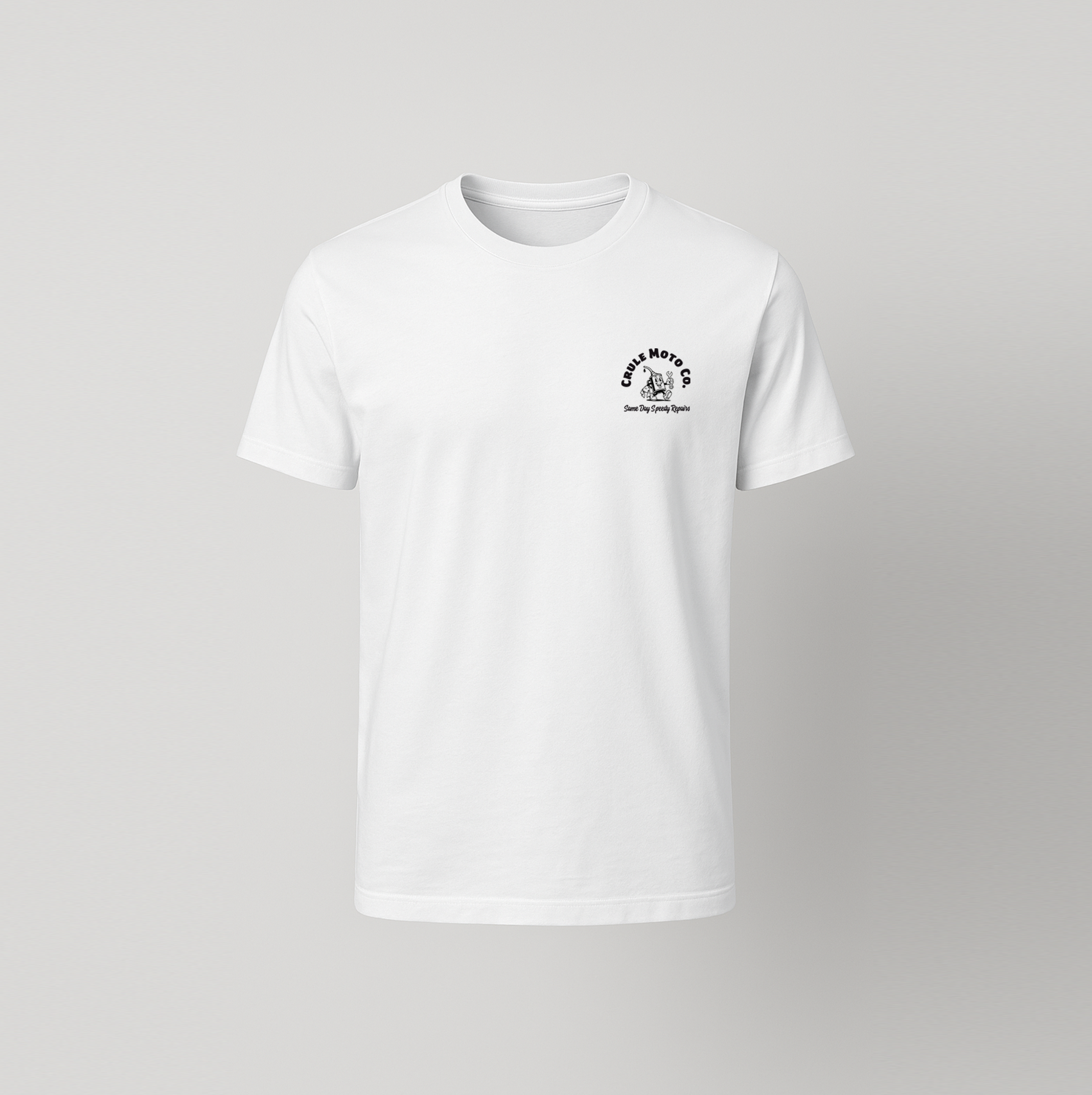 Crule Speed Shop Tee - Black & White